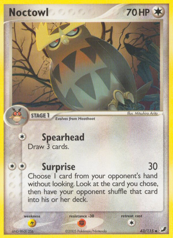 EX Unseen Forces Noctowl #43/115